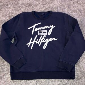 Tommy Hilfiger Navy crew Sweater sweatshirt Men’s Large